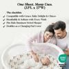 100% Organic Cotton Bassinet Sheets 3-Pack - Fits Baby Delight, Halo Bassinest Swivel Sleeper, Graco & Chicco Bassinet Mattress - Breathable Fitted Bedside Sleeper Sheets for Girls & Boys (33"x17") view 3