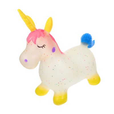 BESTonZON Bouncy Unicorn Horse for Toddlers Inflatable Hopping Toy Extra Thick Playtime Animal for Indoor and Outdoor Fun Birthday for Boys and Girls