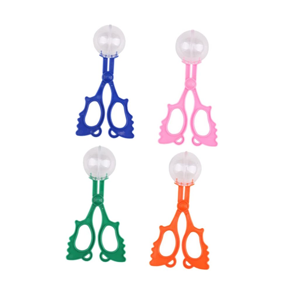 DECHOUS 4pcs Observation Tool Catcher Scissors Tongs Boys and Girls Bug Catching Toys Nature Study Learning