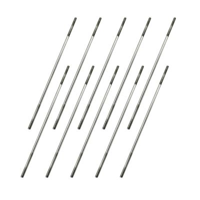 10PCS RC Toy Pushrod Connector Double End Threaded Rod Stainless Steel Rod Linkage for RC Airplane Helicopter Car Boat DIY Model Toy Parts (M3X150mm)