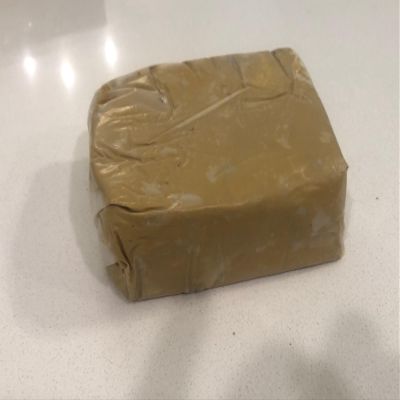 Clay  Raw - Wild - 2 lb Block of Hand-Dug Natural Clay from Florida  Earthy Peanut Butter Color  Ideal for Primitive Pottery or Sculpture