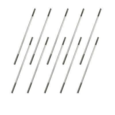 10PCS RC Toy Pushrod Connector Double End Threaded Rod Stainless Steel Rod Linkage for RC Airplane Helicopter Car Boat DIY Model Toy Parts (M2.5X100mm)