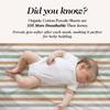 100% Organic Cotton Crib Sheets (3-Pack) - GOTS Certified - Breathable Organic Crib Sheets - Double-Elastic for Secure Fit, Extra Protection for Your Baby - Gender-Neutral Sheet (28"x55")/ 140 x 70cm view 2