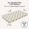 100% Organic Cotton Crib Sheets (3-Pack) - GOTS Certified - Breathable Organic Crib Sheets - Double-Elastic for Secure Fit, Extra Protection for Your Baby - Gender-Neutral Sheet (28"x55")/ 140 x 70cm view 3