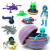 Articulated Alien Figurine Collection  10 Detailed 3D Printed Sci-Fi Figures with Planetary Egg Storage, Fully Posable Display Models, Collector Gift Set for Space, Fantasy, and Galactic Enthusiasts view 1