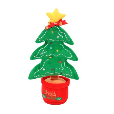 KESYOO Christmas Singing Plush Gingerbread Man with Lights Dancing Talking Holiday Decoration for Festive Bedroom Decor