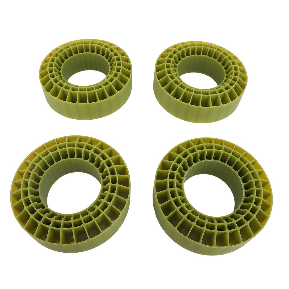 NutriEss 4pcs Silicone Insert for Wheel 1.9inch Tires 1/10 Crawler Car Superior Sidewall Support Enhanced Traction Performance for SCX10 Green 108 X 42mm