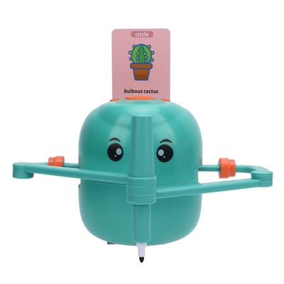 Zopsc Smart Drawing Robot, Montessori Educational Painting Machine with 252 Cards, Interactive Drawing Learning Robot for 3 4 5 6 7 8 9 10 Year Old (Light Green)