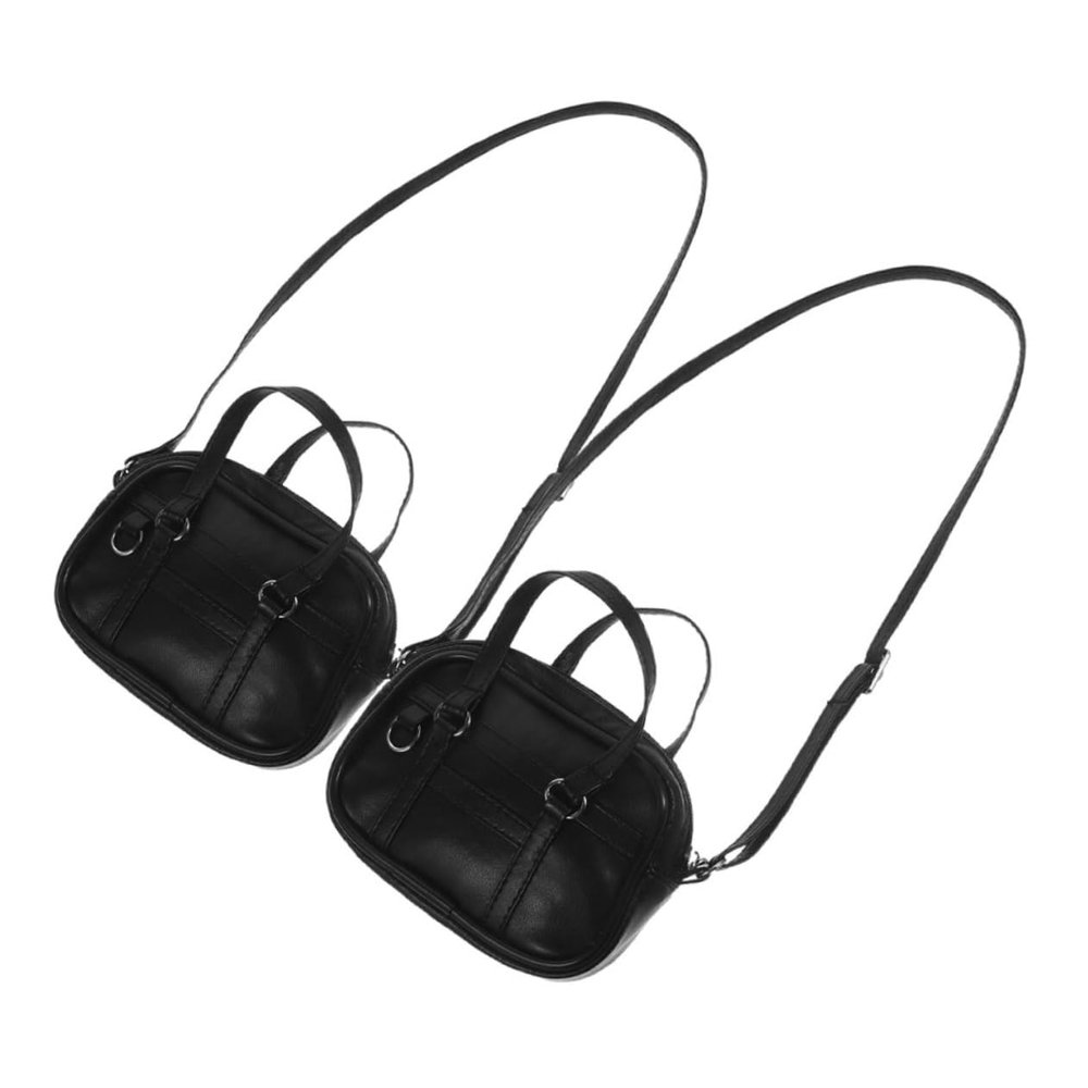 CIMAXIC 2pcs Mini Handbag for Dolls Dollhouse Bag Lightweight Crossbody Purse for Easy to Clean Friendly Design for Indoor and