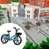 1/64 Miniature Scenes Tiny Model Layout Props Sand Table Outdoor Dollhouse Accessories DIY Projects Ornament Mini Figurine, Bike Blue view 4