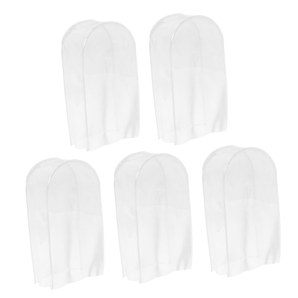 Gadpiparty 5pcs Plush Pendant Dust Bag PVC Mini Rain Cover Stuffed Animal Rain Protectors Travel Storage Sleeves