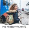 Gadpiparty 5pcs Plush Pendant Dust Bag PVC Mini Rain Cover Stuffed Animal Rain Protectors Travel Storage Sleeves view 3