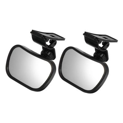 Abaodam 2pcs Baby Backseat Mirror Adjustable 360 Rotation Infant Car Observation Mirror Shatterproof High Clarity for Safe Backseat Monitoring Compatible Cars