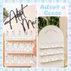 39 Pcs Adopt a Silly Goose Party Favor Include 12 Silly Goose Stuffed Animal 12 Mini Hat 12 Adoption Card 1 Adoption Sign 1 Ribbon 1 Fence for One Silly Goose Baby Shower Party 1st Birthday Decoration view 4