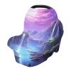 KJIZMO Fantasy Waterfall Nursing Cover Breastfeeding Cover, Soft Breathable Car Seat Covers, Stretchy Carseat Canopy Perfect for Boys Girls, Suitable for Shopping Cart/Stroller Covers view 1
