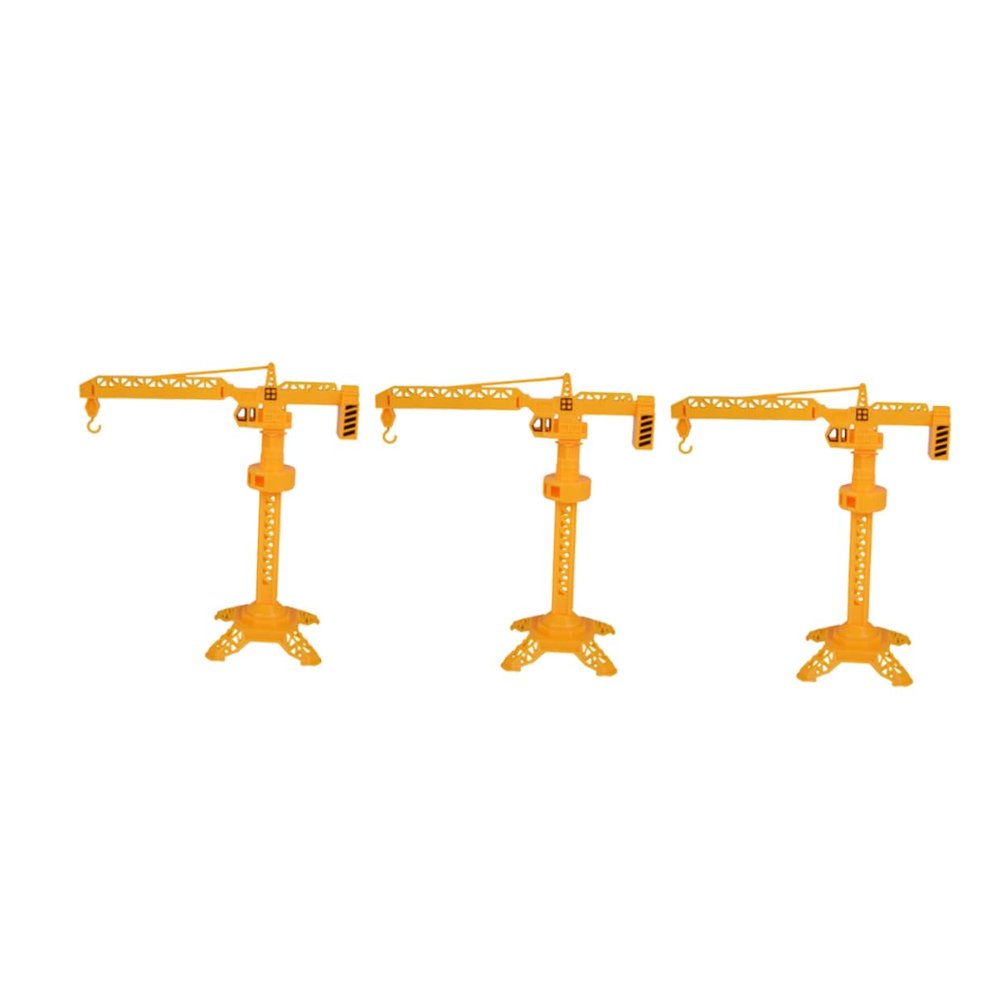 MAGICLULU 3pcs Rotatable Tower Crane Model Plastic Construction for Assembled Slewing Crane for Creative Play for Developing Interests and Parent Bonding