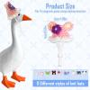 9 Pcs Mini Knitted Hats for Desk Goose, 7inch Desk Goose Outfits Hats with Adjustable Strap, Mini Animal Desktop Goose Knitted Hats for Goose Key Holder view 2