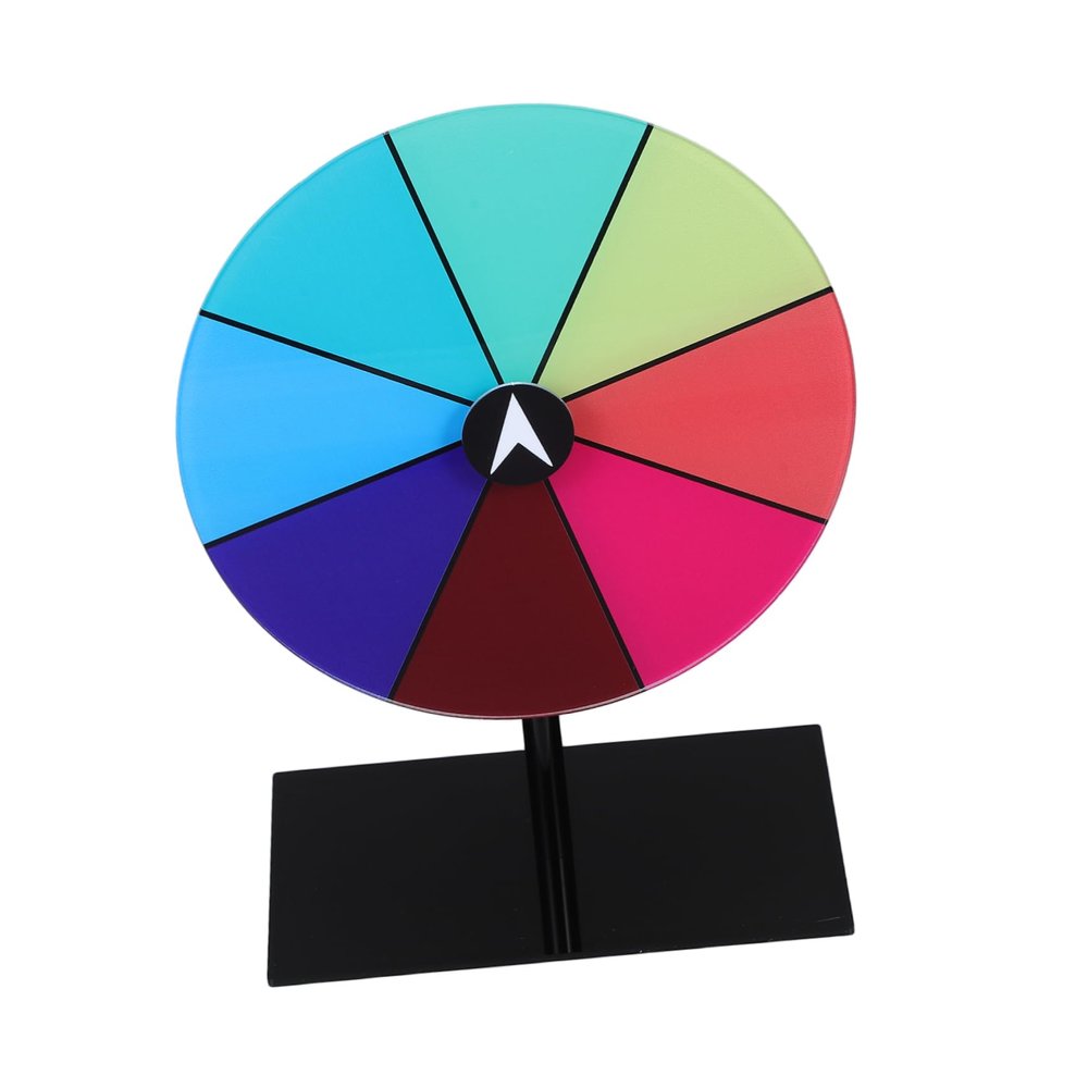 ABOOFAN Erasable Acrylic Game Wheel Rotatable Prize Spinner for Parties DIY Fortune Wheel Accessory Easy Setup for Carnival and Classroom Events Robust Design for Long Term Use