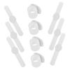 BESPORTBLE 10PCS White Slap Bracelets Blank DIY Snap Bands for Favors Lightweight Material Easy to Use for Arts Crafts Projects view 1