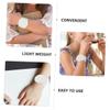 BESPORTBLE 10PCS White Slap Bracelets Blank DIY Snap Bands for Favors Lightweight Material Easy to Use for Arts Crafts Projects view 3