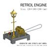 PIONEERX Retrol Steam Beam Engine Model Accessories DIY Kit, Mini Steam Generator and Lamp Scene Model Set, Physics Mechanics Experiment Teaching Instrument view 3