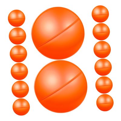 Alipis 20PCS Hollow Plastic Raffle Balls for Party Games  Bright Orange Drawing Balls Reusable Bingo Game Props for Group Activities and Events