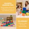 Back2School Express Mosaic Toddler Foam Building Blocks, Stacking Cubes, Assorted, 12-Piece view 4
