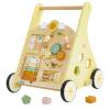 labebe Wooden Baby Walker, Push Walker for Baby Boys and Girls with Activity Center, Montessori Walker Push Toy for Toddler Learning to Walk view 1