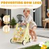 labebe Wooden Baby Walker, Push Walker for Baby Boys and Girls with Activity Center, Montessori Walker Push Toy for Toddler Learning to Walk view 3