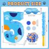 16 Inch Number 5 Dog Paw Pinata with 16 Inch Piata Stick Blindfold Confetti for Boy Girl Kids 5th Birthday Party Decorations (5th) view 2