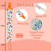 12 Pack Pacifier Clips with Strap 25.5cm - Premium Polyester Baby Pacifier Holder Set, Multi-Design Clips for Boys Girls Multi Color C view 4