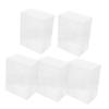 Abaodam 5Pcs Clear Stackable Display Boxes Figures and Collectibles Transparent Storage Cases for Dolls and Game Enthusiasts Showcase