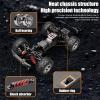 Authticar Remote Control Crawler, 1:20 Scales 2.4GHz High Speed 35KPH Off Road RC Truck Toy, 4 Wheel Driver Electric Off Road Vehicle with LED Headlights for s Teen and Adults (Grey 2 Batteries) view 4