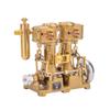 Steam Engine Model That Works, RW-L2 Mini Inline Double Cylinder Reciprocating Steam Engine Model for 70-130cm Steamships, Gift for Adults (Forward and Reverse Rotation/Without Boiler) view 1