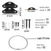 10 Pack Furniture Anchors Black Metal Anti Tip Furniture Wall Anchor kit Prevent Falling Cabinet Earthquake Furniture Straps for Baby Safety Proofing Cabinet view 2