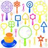 Bubble Wand Set 26 PCS Large Bubble Wands with Tray,Giant Bubbles Maker Wand Set for Kids Summer Outdoor Birthday Party Favors view 1