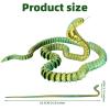 lasuroa 3D Printed Snake, 25.8 in Flexible Articulated Fidget Animal Toy Realistic 3D Printed Cobra Executive Desk Toys for Home Office Desk Decoration (Gold Green) view 2