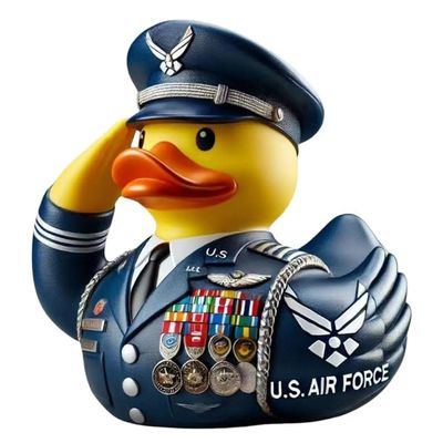 GXYTNBL 2025 Veteran Tribute Duck, Militarys Resin Ducks, Military Rubber Resin Little Ducks Army, Navy, Air Force, Coast Guard, Mini Military Rubber Cute Duckies, Home Desktop Decoration E