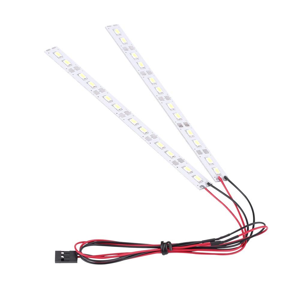 SPYMINNPOO 1/10 1/8 RC Car Chassis LED LED Stripes 6V, Separated, for Remote Control Car Enthusiasts Suitable Plastic + Metal, 16.5 Cm
