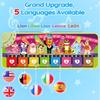 MOMUSE Music Piano Mat 5-Language (EN/DE/FR/IT/ES) for 1 2 3 4 Year Old Boys Girls, Multilingual Education Baby Toy with 9 Animals & Recording, Portable Toddler Infant Kids 1+ Christmas Birthday Gifts view 3