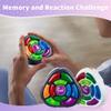 MINDNOOK 2Pcs Electronic Memory Game for 1-2 Players, Kids Handheld Game with Lights & Sounds, Brain Challenge Toy for Ages 3+, Birthday Gifts for Boys & Girls, Black & White view 3