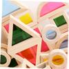 Abaodam 24Pcs Building Blocks Educational Cognitive for Interactive Parent Plaything Safe Wooden Design for Shape and Color Recognition view 2