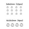 16PCS Steel Bearing 3X6X2mm 6X10X3mm for WPL C14 C24 B36 MN D90 MN-90 MN99S RC Car Spare Parts Upgrade Accessories view 4