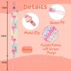 12 Pack Pacifier Clips with Strap 25.5cm - Premium Polyester Baby Pacifier Holder Set, Multi-Design Clips for Girls BoysMulti Color B view 4
