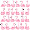 24PCS Flamingo Bath Toys, Pink Flamingo Rubber Duckies, for Kids Small Flamingo Rubber Duck Cake Decorations, Classroom Prizes view 1