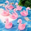 24PCS Flamingo Bath Toys, Pink Flamingo Rubber Duckies, for Kids Small Flamingo Rubber Duck Cake Decorations, Classroom Prizes view 2