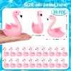 24PCS Flamingo Bath Toys, Pink Flamingo Rubber Duckies, for Kids Small Flamingo Rubber Duck Cake Decorations, Classroom Prizes view 4