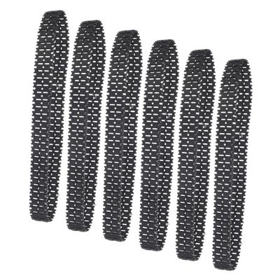Kisangel 6pcs Shock Absorbing Rubber Tank Tracks for DIY Remote Control Vehicles Replacement Parts for Enhanced Agility and Versatile Terrain Performance