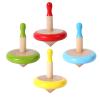 WODI 4PCS Wooden Spinning Tops - Adorable Animal Gyroscope Toys for Toddlers, Safe & Fun Montessori Educational Gift, Fidget Spinner for Kids/Toddlers (#3) view 1