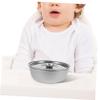 Garneck Stainless Steel Bowls for Toddlers Family Dinner Bowl Boys and Girls Lunch Containers view 4